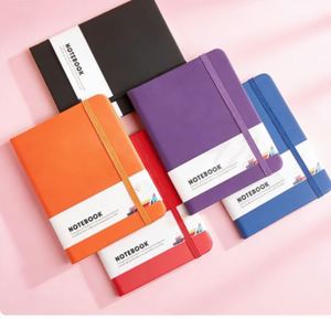 Carnet de notes A5 en cuir PU rigide avec logo personnalisé en relief, ligné, avec bande élastique – Vente en gros 2026 - Product Image 3