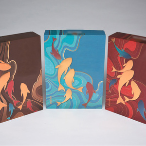 กล่องของขวัญสุดหรูสำหรับเครื่องดื่มแอลกอฮอล์ - ดีไซน์การพิมพ์ระดับพรีเมียม โลโก้ UV กระดาษพิเศษ รูปทรงสี่เหลี่ยมจัตุรัส จัดเก็บหลายชั้น - Product Image 4