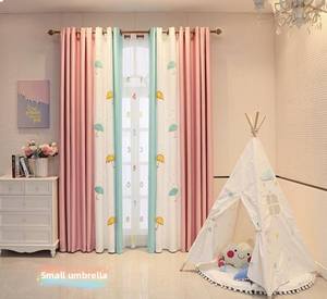 Rideaux occultants à œillets de style coréen modernes, <span class=keywords><strong>motif</strong></span> végétal, 100% polyester, fenêtres plates, chambres, sur mesure, haute occultation - Product Image 3