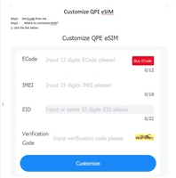 Kustomisasi Solusi R-SIM QPE ESIM ECode untuk Kustomisasi Kartu R-SIM dan UL Trasnow ESIM QR untuk Kartu SIM iPhone 6 7 8 14 15/16