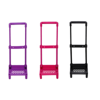 Poignée de chariot OEM en métal et plastique pour sacs d'école et bagages - Modèle pliable durable, capacité de charge de 10 kg, portable et tendance L-128F