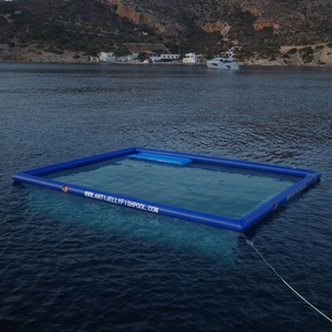 Piscina Flotante Inflable Portátil de Verano para Mar y Océano, Anti-medusas, con Red de Protección, en Venta - Product Image 5