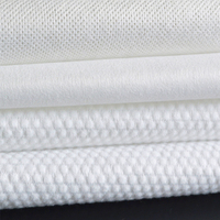 Tissus en viscose polyester, dentelle à motif uni, non tissée pour lingettes humides, 40gsm, vente en gros, [d'usine]