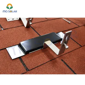 耐用的太阳能屋顶闪光安装套件铝轻质平沥青瓦屋顶太阳能安装
