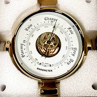 Dia180mm cloche baromètre océan marée horloge atmosphérique laiton cuivre plastique coque anéroïde utilisation baromètre marin