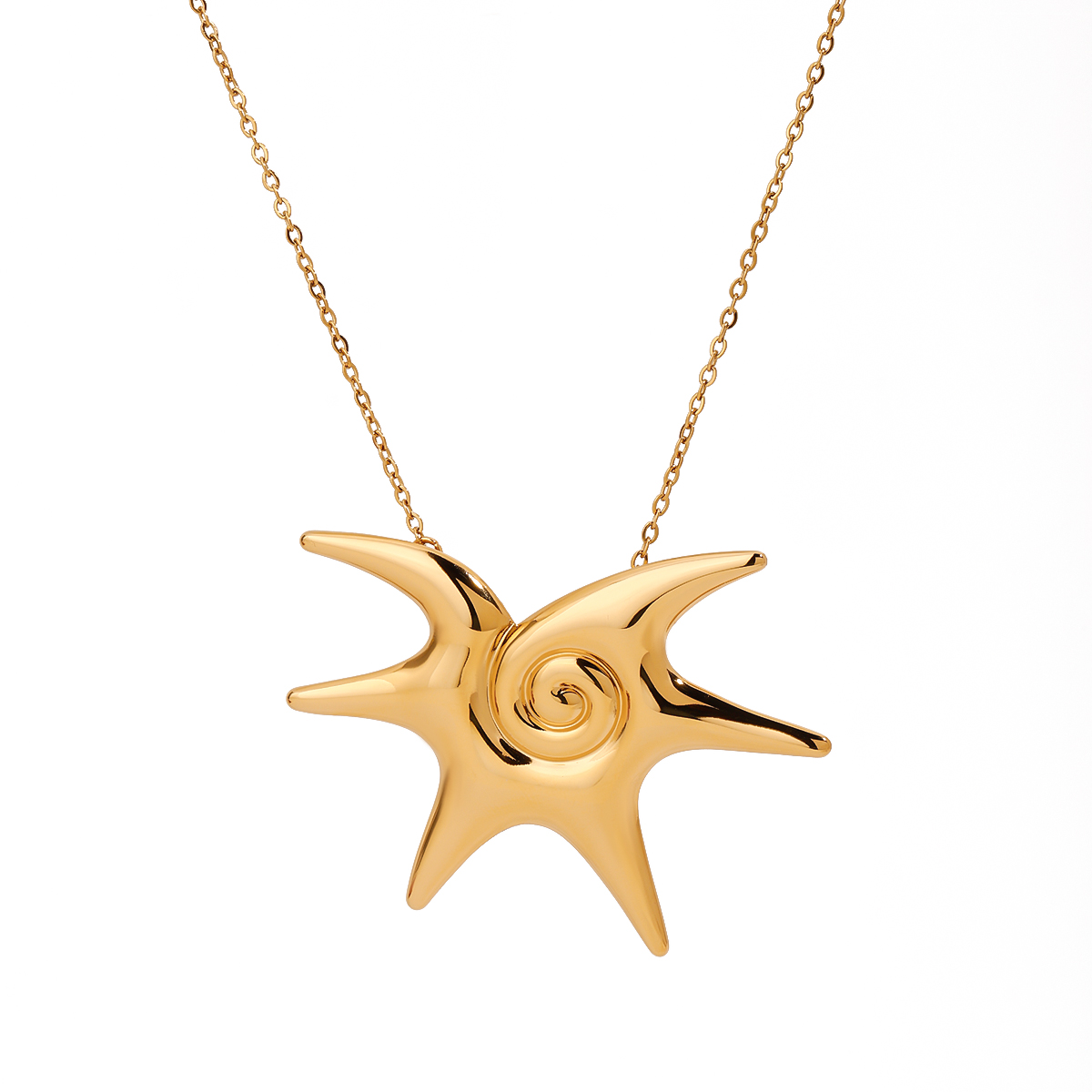 Starfish Spiral Necklace