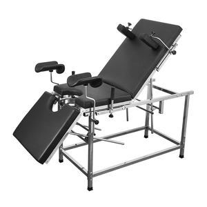 Lit d'examen gynécologique et maternité pliant en trois parties en acier inoxydable avec revêtement par pulvérisation, prix usine, pour hôpitaux et cliniques - Product Image 3