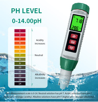 Alat Ukur Digital Portabel 5 in 1 TDS/EC/PH/TEMP/Salinitas dengan Lampu Latar untuk Budidaya Ikan Hias dan Hidroponik