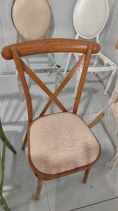 Wholesale Tuscan Bent Wooden X Back Vineyard Dining Chairs