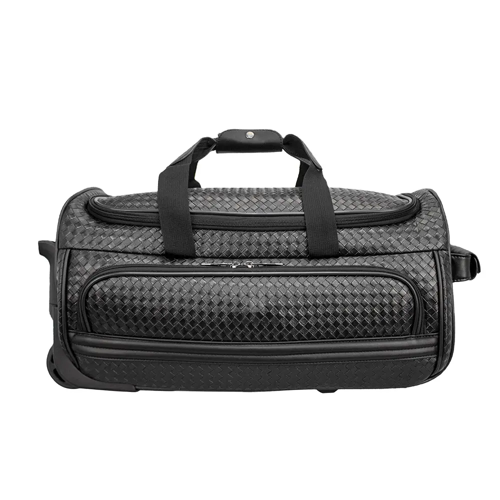 Özel PVC spor stil seyahat bagaj bavul büyük kapasiteli su geçirmez dayanıklı pürüzsüz tekerlekler ve yumuşak kolları ile çin'den