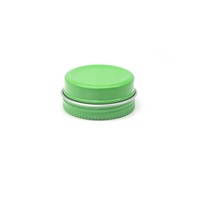 10ml petit pot rond en aluminium vert 10g crème conteneur de stockage boîte en fer blanc