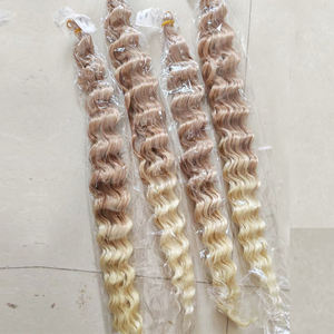 Ekstensi rambut kepang sintetis, 32 inci, 120g/pak, rambut ekstensi kepang, gelombang laut Bohemian, rambut Crochet, gelombang dalam - Product Image 6