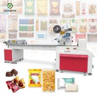 Automatische brood-ijslolly-kussenverpakkingssnij- en verpakkingsmachine voor gevriesdroogd fruit