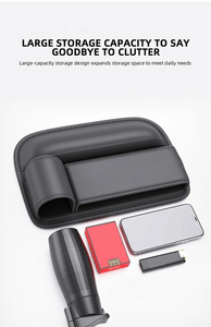 Wholesale Universal Car <b>Seat</b> Organizer <b>Storage</b> Box Multifunction Leather Crevice Side Pocket Wallet Keys Card with Cup Holder - Product Image 3