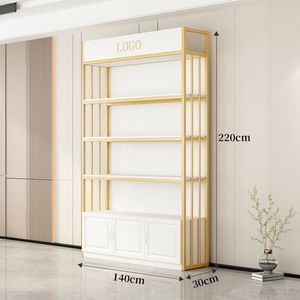 Exhibidores de estanterías multinivel personalizados al por mayor para salones de belleza, cosméticos, productos para <span class=keywords><strong>el</strong></span> cuidado de la piel, artículos para tiendas de maternidad y bebés - Product Image 1