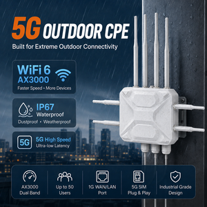 Router Industrial 5G CPE para Exteriores WiFi6 AX3000 OEM/ODM, Alimentado por POE, Compatible con Protocolos OpenWrt y Modbus para IoT Remoto - Product Image 2