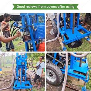 Petite machine de puits profond en eau sur remorque 30m 40m 50m 150m trou de forage forage plate-forme terrestre Hf300d - Product Image 3