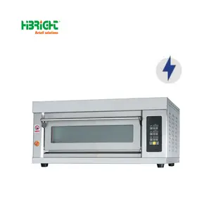 industrial low price Electric control Commercial 1 Deck 2 Tray Economic Deck Oven