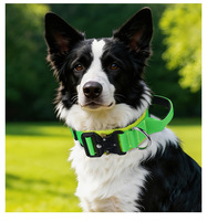 Collier tactique pour chien avec poignée réglable, robuste, anti-traction, anti-évasion, en nylon solide, rembourré en néoprène, laisse de contrôle