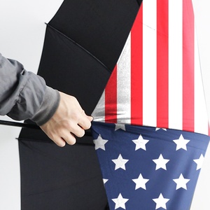 High Visibility Flag Safety Reflective Edge Golf <b>Umbrella</b> for Night Walking Waterproof Windproof Golf <b>Umbrella</b> - Product Image 5