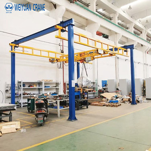 رافعة جسرية أحادية السكة بحمولة 5 طن، رافعات محطة العمل، رافعة خفيفة معيارية على السكة، سعر رافعة المستودعات الداخلية، مجموعة واحدة 2000 كجم - Product Image 6