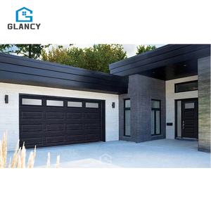 <span class=keywords><strong>Porte</strong></span> de <span class=keywords><strong>garage</strong></span> industrielle à double section en acier nord-américain pour deux voitures et portes piétonnes - Product Image 5