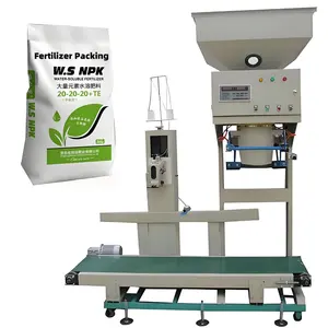 10KG 20KG 25KG 30KG 40KG 50KG Rice Feed Grain Weighing Packing Scale Granular Fertilizer Filling Packaging Machine