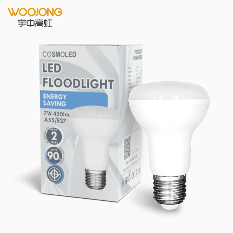 Woojong Factory Direct Supply Source de lumière LED BR30 de haute qualité Haute luminosité Pas de lumières de lampe à LED scintillantes