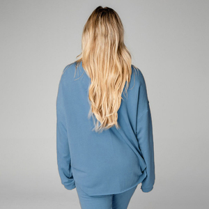 ชุดเซ็ทลำลองผู้หญิง 2 ชิ้น เสื้อฮู้ดถักไหมพรมสีพื้นสไตล์ฤดูใบไม้ร่วง พร้อมกางเกงจ็อกเกอร์ - Product Image 5