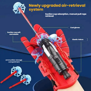 Divertente Set di Giocattoli Educativi <span class=keywords><strong>Spider</strong></span>-<span class=keywords><strong>Man</strong></span> per Bambini, Set Cosplay in Plastica con Lanciatore da Polso, Giocattoli di Spiderman - Product Image 3