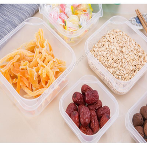 Juego de 17 Recipientes Transparentes para Almacenamiento de Alimentos LYT272, Recipientes Herméticos para Granos y Frijoles, Organizador de Alimentos para Refrigerador - Product Image 5