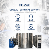 Máquina de Metalurgia de Metales CGVAC, Máquina de Recubrimiento por Metalización al Vacío PVD con PLC y Bomba para Recubrimiento de Azulejos de Cerámica