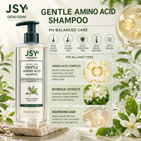 OEM ODM Label Pribadi Sampo Asam Amino Bebas Sulfat pH Seimbang Pembersih Lembut Ekstrak Tumbuhan Perawatan Rambut untuk Semua Jenis Rambut