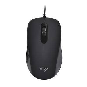 Aigo Q816 Wired Optical <b>Mouse</b> 3 Buttons Right Hand <b>USB</b> For Office Home Business Use - Product Image 3