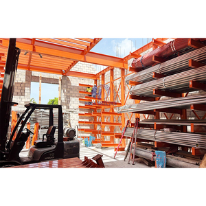 מתלה אחסון מרבי כבד של מערכת מיסוך אריץ אחסון צינורות ארוכים עץ מתכווננות - Product Image 2