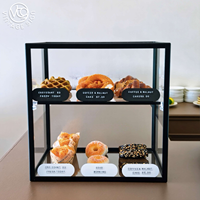 Vitrine à 3 niveaux pour figurines en acrylique, cadre en métal blanc, transparente, facile à nettoyer, autoportante