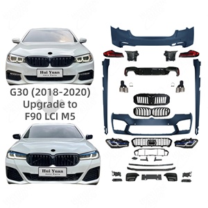 Convient pour <span class=keywords><strong>BMW</strong></span> Série 5 G30 2018-2020 Modifié au modèle <span class=keywords><strong>2023</strong></span> <span class=keywords><strong>F90</strong></span> LCI <span class=keywords><strong>M5</strong></span> Contenir la grille de pare-chocs avant arrière Phare arrière Feu arrière - Product Image 1