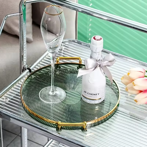 Assiettes en plastique élégantes en gros pour la maison, plateau en plastique de différentes couleurs pour servir et stocker les aliments - Product Image 4