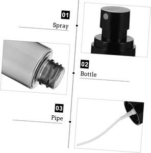 60ml Transparent Black Cosmetic Fine Mist Plastic Spray Bottles for Travel - Product Image 4