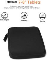 Sarung Kindle Anti Air dari Neoprena dengan Resleting, Kantong Pembawa E-Reader Pelindung Lembut