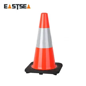 PVC traffic safe product Flexible Reflective traffic cone