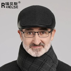 قبعة رجالية مخصصة دافئة للشتاء من التويد بنقشة هيرينغبون، بتصميم غاتسبي، كاسكيت، قبعة آيفي بغطاء للأذنين، قبعة كاوبوي، قبعات مسطحة كلاسيكية، قبعة نيوزبوي بنقشة مربعات مع غطاء للأذنين - Product Image 3