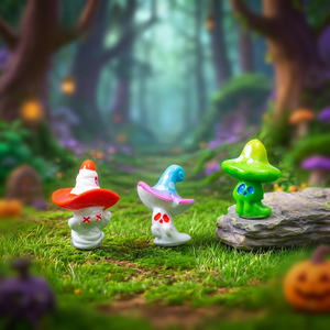 Lindas Mini Figuras de Hongos de Halloween, Adornos Espeluznantes para Micropaisajes - Product Image 5