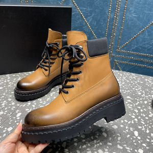 Nouvelles bottes Martin au design moderne pour hommes, bottes classiques en cuir <span class=keywords><strong>nubuck</strong></span> rhubarbe, bottes de haute qualité pour hommes et femmes, chaussures de couple - Product Image 5