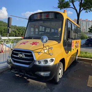 Hoge Kwaliteit Gele Kleine Tweedehands Gebruikte Schoolbus Te Koop