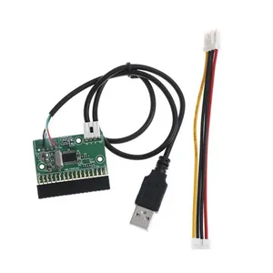 Connecteur de lecteur de disquette 3.5 "34 broches 34 P vers USB adaptateur de câble PCB carte avec câble d'alimentation