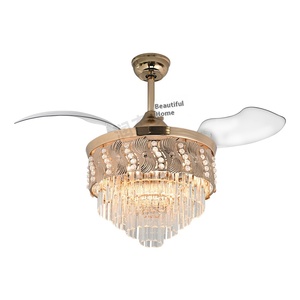 <span class=keywords><strong>2025</strong></span> Mới Vô Hình Pha Lê Quạt Đèn Nhựa Trần Hộ Gia Đình Biến Tần Đèn Chùm Điện Cho Phòng Khách Phòng Ăn Phòng Ngủ - Product Image 5