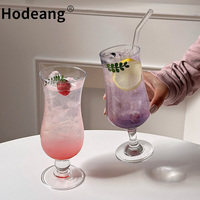 380ml 450ml Hurricane Cocktailglas, helder, met steel, voor sap, smoothie, bar, dranken