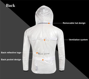 WEST BIKING impermeable y ligero abrigo <span class=keywords><strong>de</strong></span> <span class=keywords><strong>lluvia</strong></span> deportes al aire libre ciclismo abrigo <span class=keywords><strong>de</strong></span> <span class=keywords><strong>lluvia</strong></span> <span class=keywords><strong>ropa</strong></span> <span class=keywords><strong>de</strong></span> algodón peinado - Product Image 4