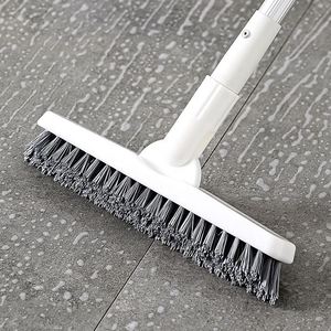 Wholesale Aluminum Extendable Floor <b>Scrub</b> Brush Long Handle, V-Shaped Tile and Grout Brush, Wholesale Bathroom Cleaning Brush - Product Image 5